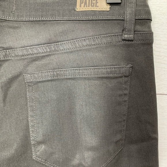PAIGE Gray Waxed Verdugo Ankle Jeans 26 - Picture 9 of 11